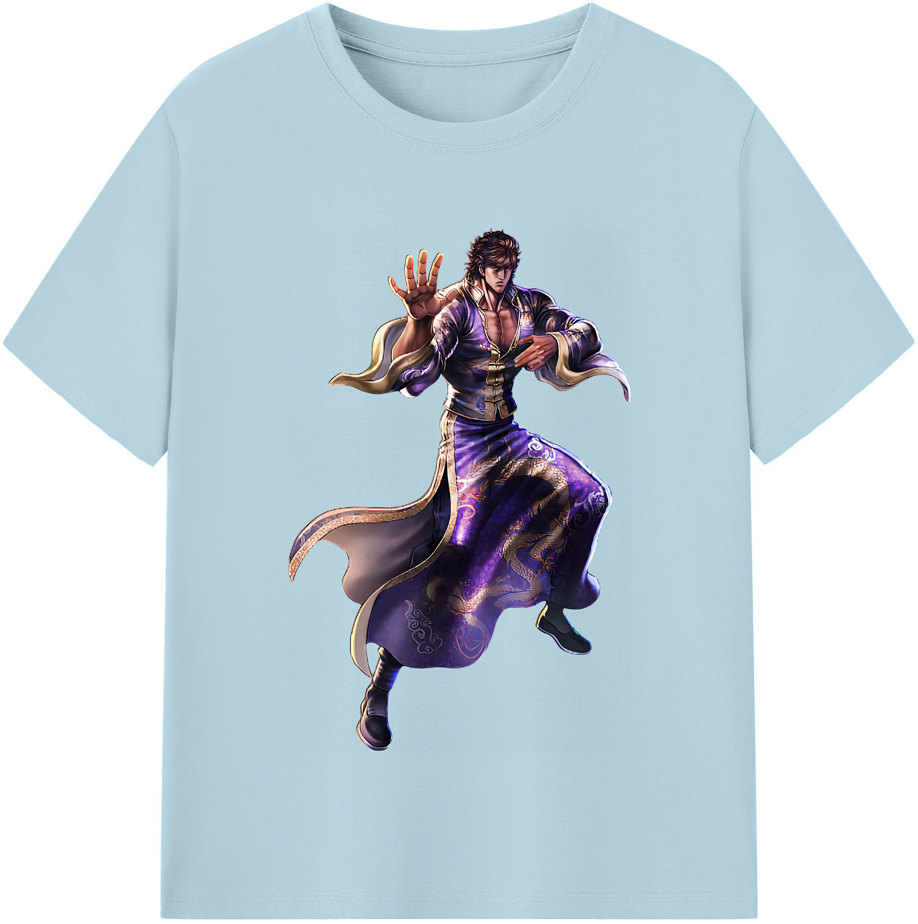 （画像用） 北斗の拳 Fist of the North Star 綿100％半袖Tシャツ（フロントプリント）